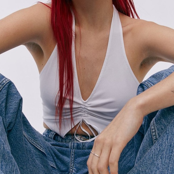 Halter White Top - Picture 3 of 6